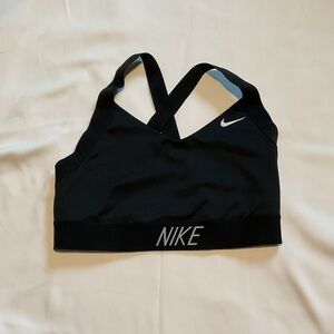 Nike Women's Black and White Sports Bra